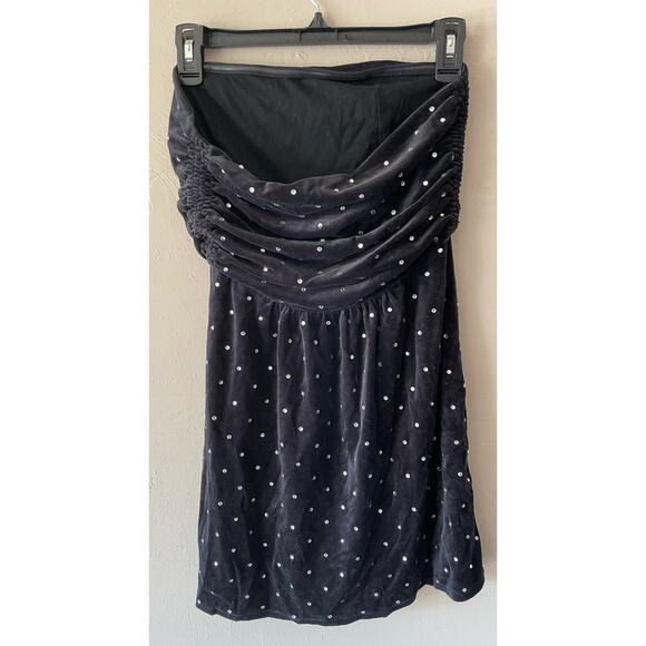 Victoria Secret plush lush little black dress womens small strapless rhinestones - Picture 10 of 12